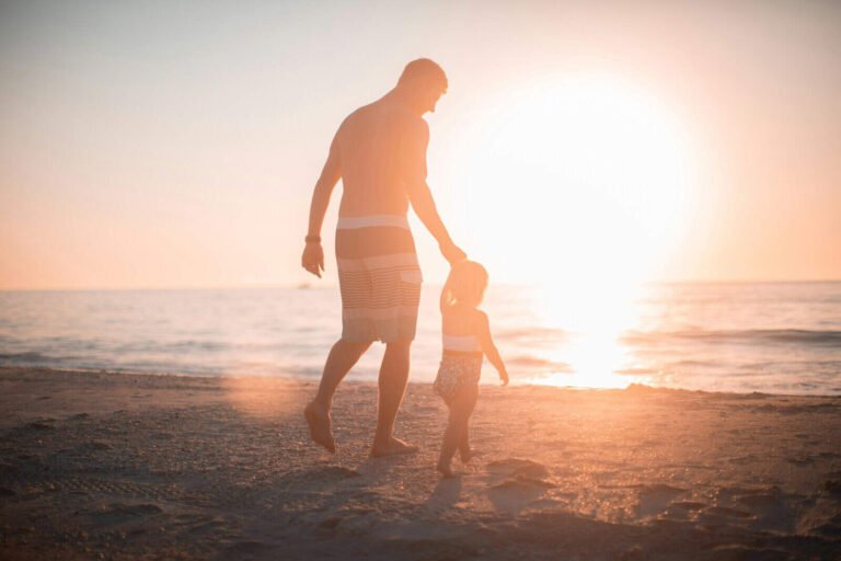 man and child